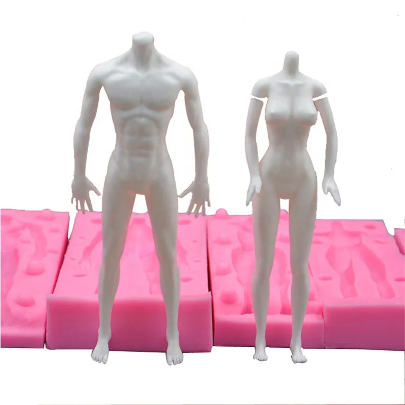 Hot Sale Male Body Shape Cake Decorating Tools Baking Mold Fondant Silicone Mold