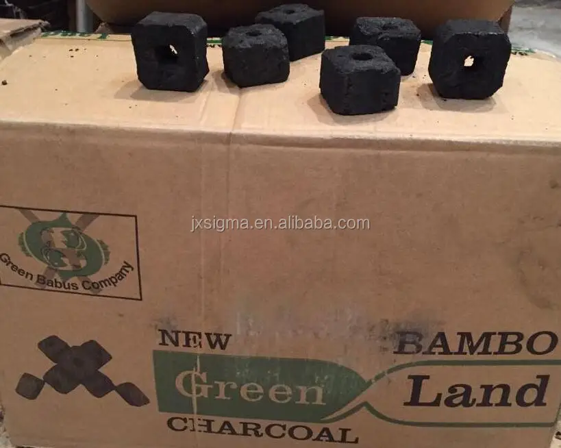 Sigma no off new green land bambo charcoal for shisha and hookah white ash