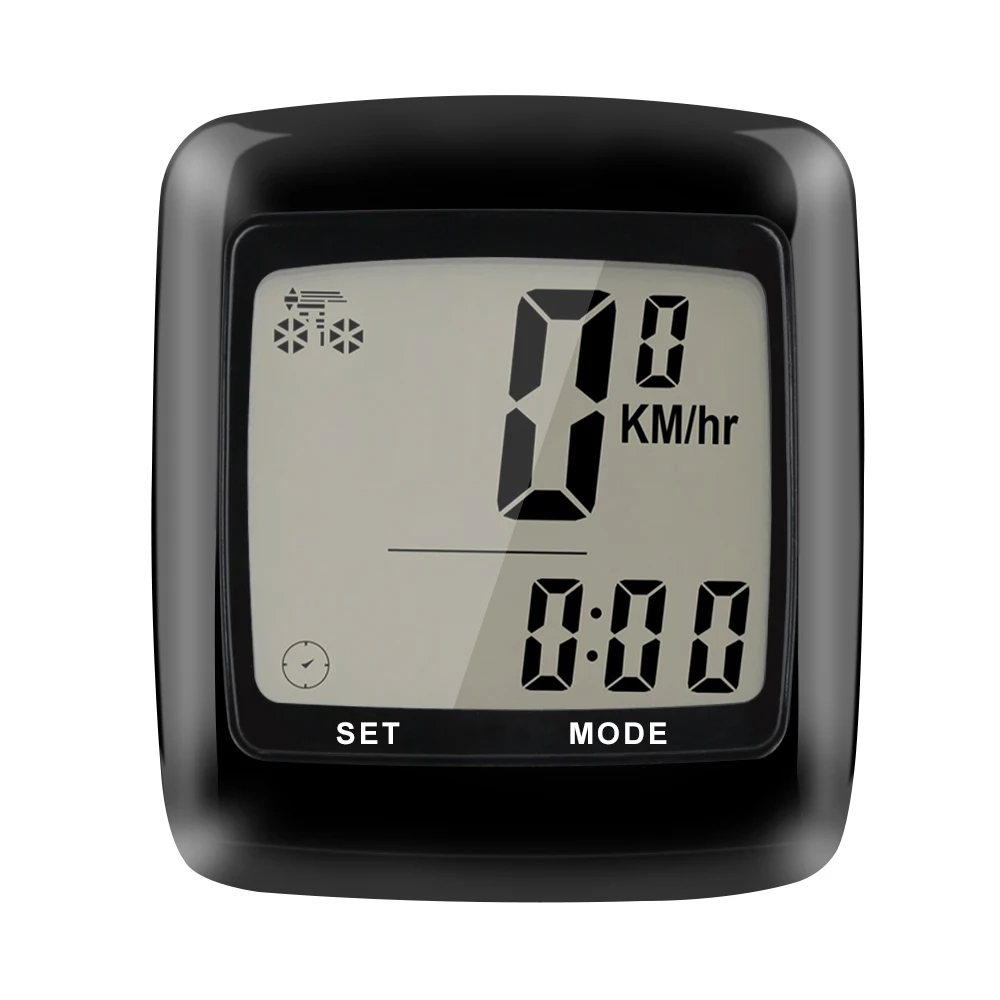 SUNDING SD-201C Bicycle Computer Wireless Bike Computer Rainproof Speedometer Odometer Luminous Temperature Bike Speedometer