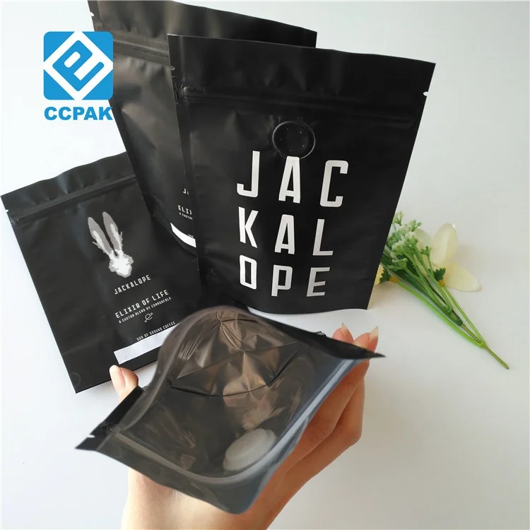 Digital Printing Aluminum foil Green Tea Pouch/ Resealable stand up 250g 500g Roasted Coffee Beans Package