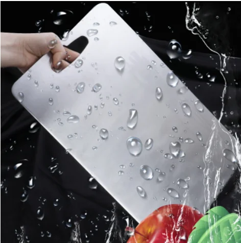 
304 Stainless Steel Choping Board 18/10 Food Grade Kitchen Durable Chopping Block Metal Cutting Board 