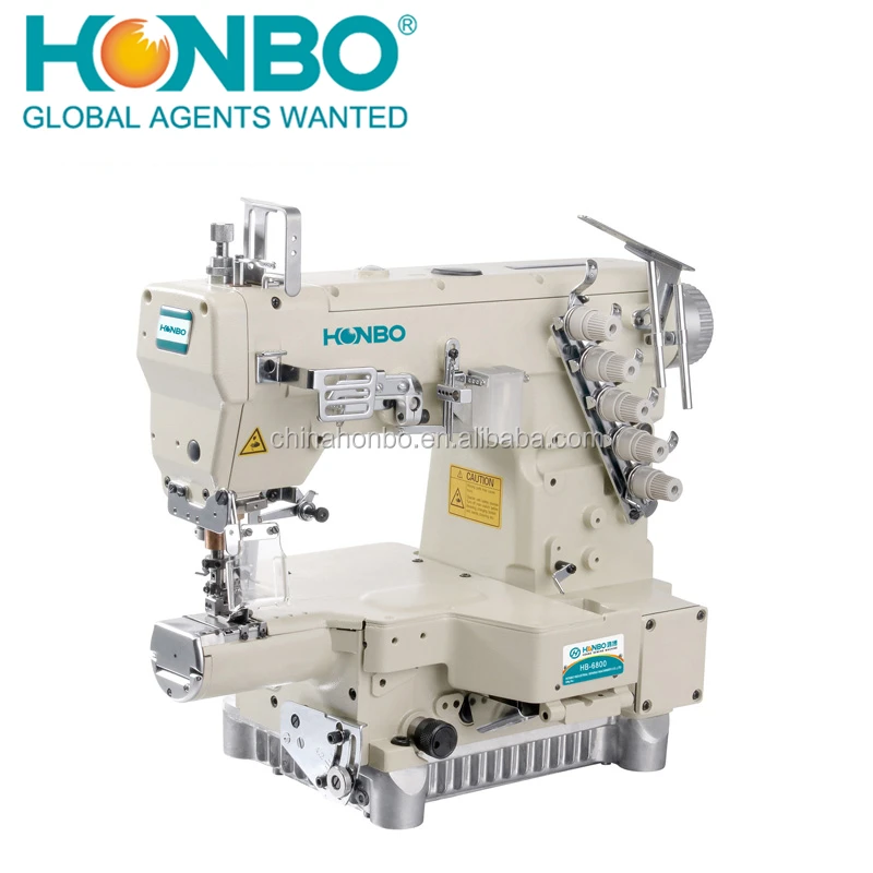 HB-6800 knitted cylinder bed industrial locking sewing machine sale price