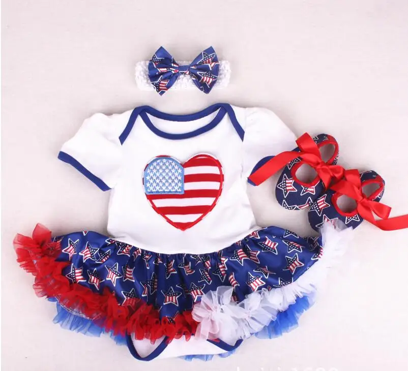 2019 New 4th Of July Rompers Kids Boutique Clothing Wholesale