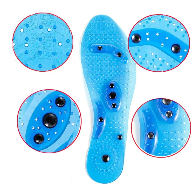 Foot Massage Shoe-pad Foot Therapy Reflexology Pain Relief Shoe Acupressure Magnetic Massage Insoles