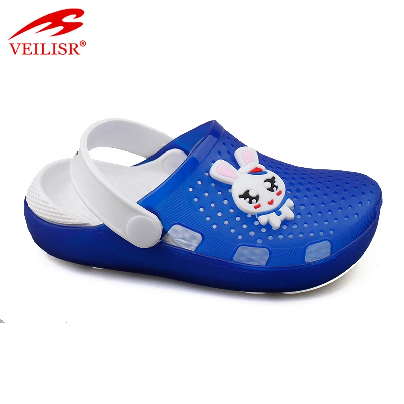 
Outdoor summer beach clear PVC upper children sandals kids clogs 