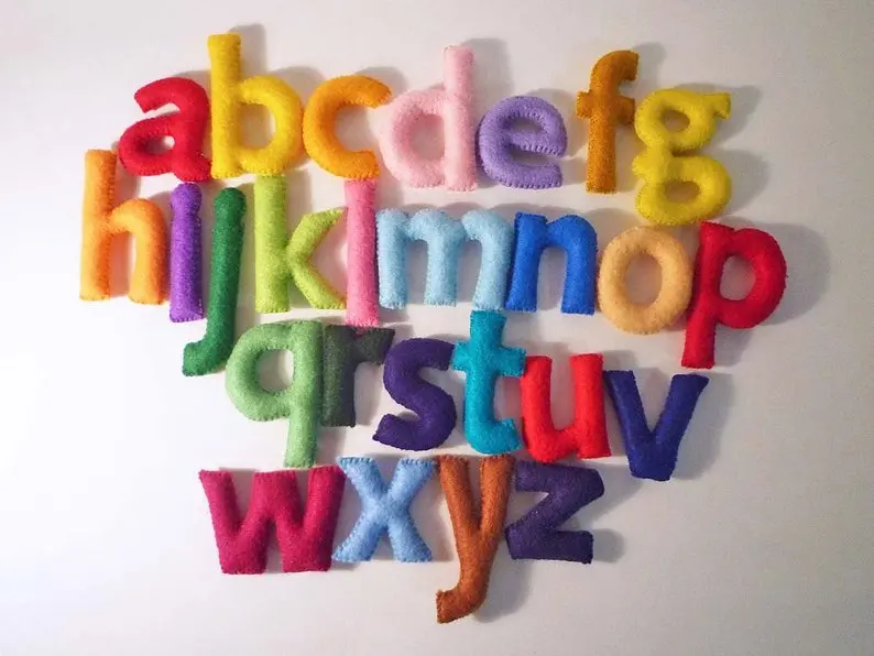 kids education toy felt stuffed alphabet letter felt educational letters for baby