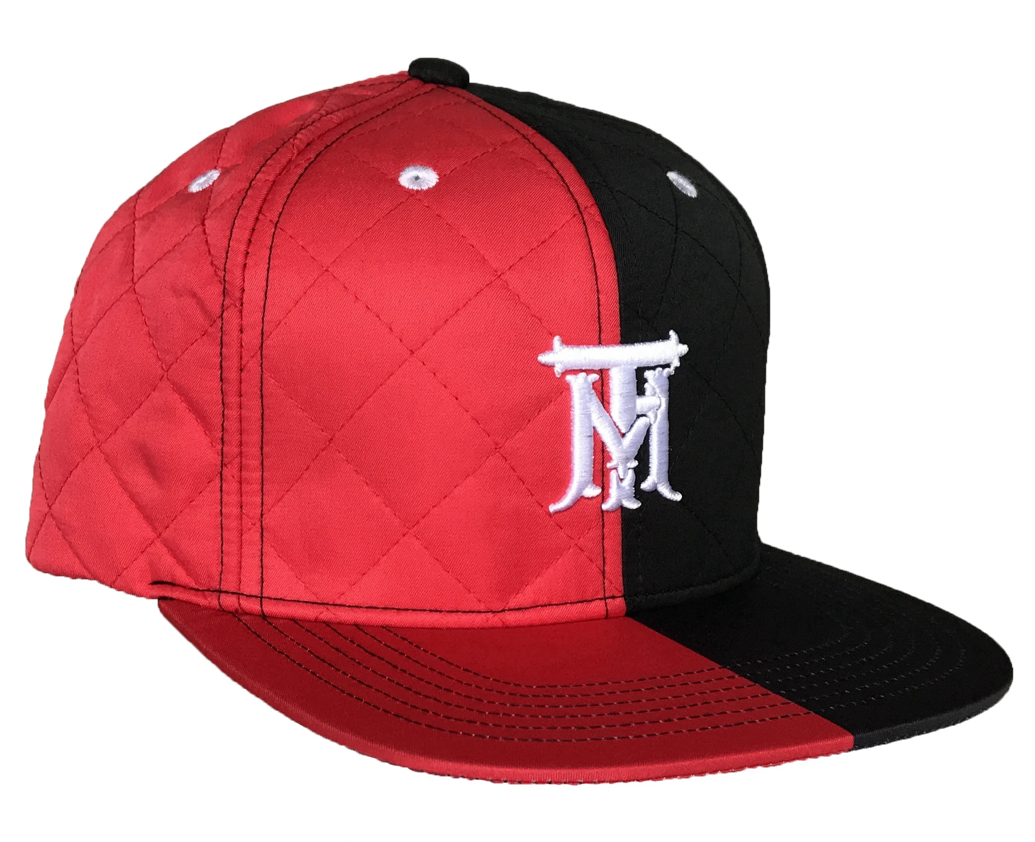 Personalize custom snapback hat, red-and-black--for-men mixed colors men cap custom logo 3D embroidery snapback cap