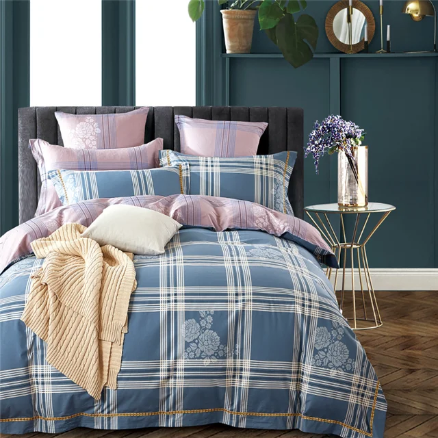 Spring use bedding pillow flat sheet fitted sheet duvet cover use 100% cotton fabric