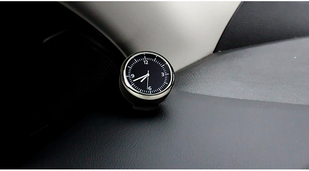 3pcs/set Mini Car Automobile Digital Clock Auto Watch Automotive Thermometer Hygrometer Decoration Ornament Clock