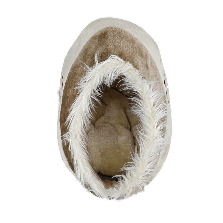 Yangyangpet Warm Foam Faux Fur Pet Bed Cat House Cave