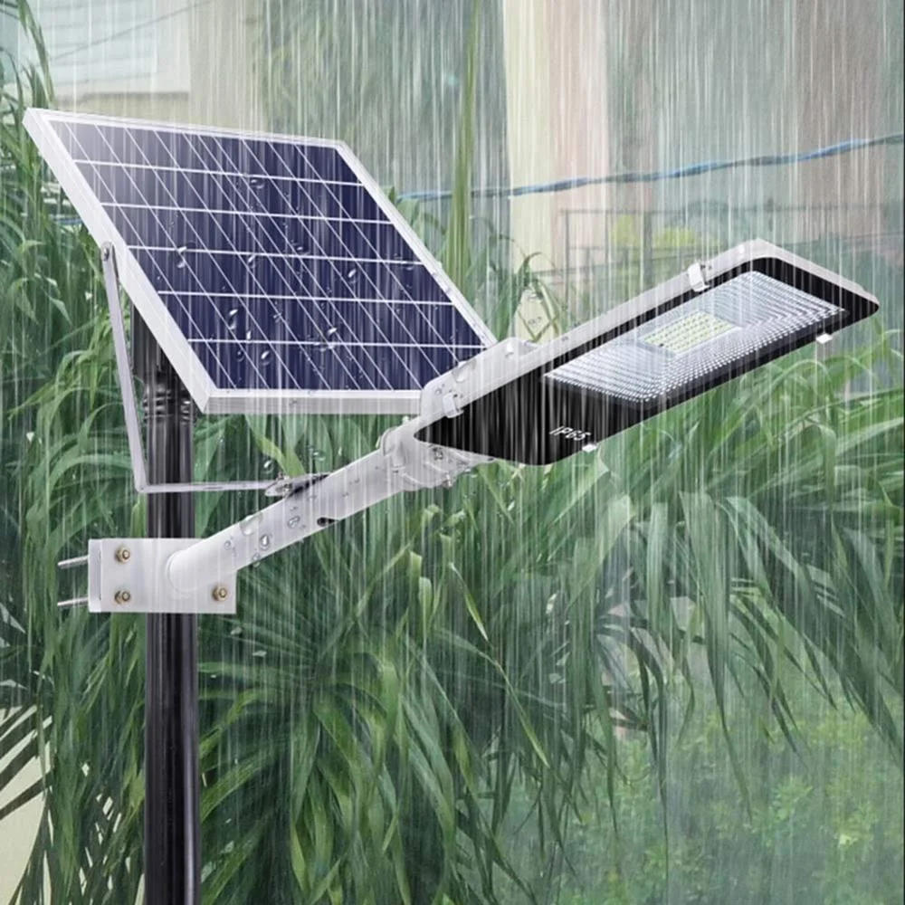 108LED Solar Street Light Outdoor LED Flood Lights Lamp with Remote Control Timing High Brightness Dusk to Dawn Security Light