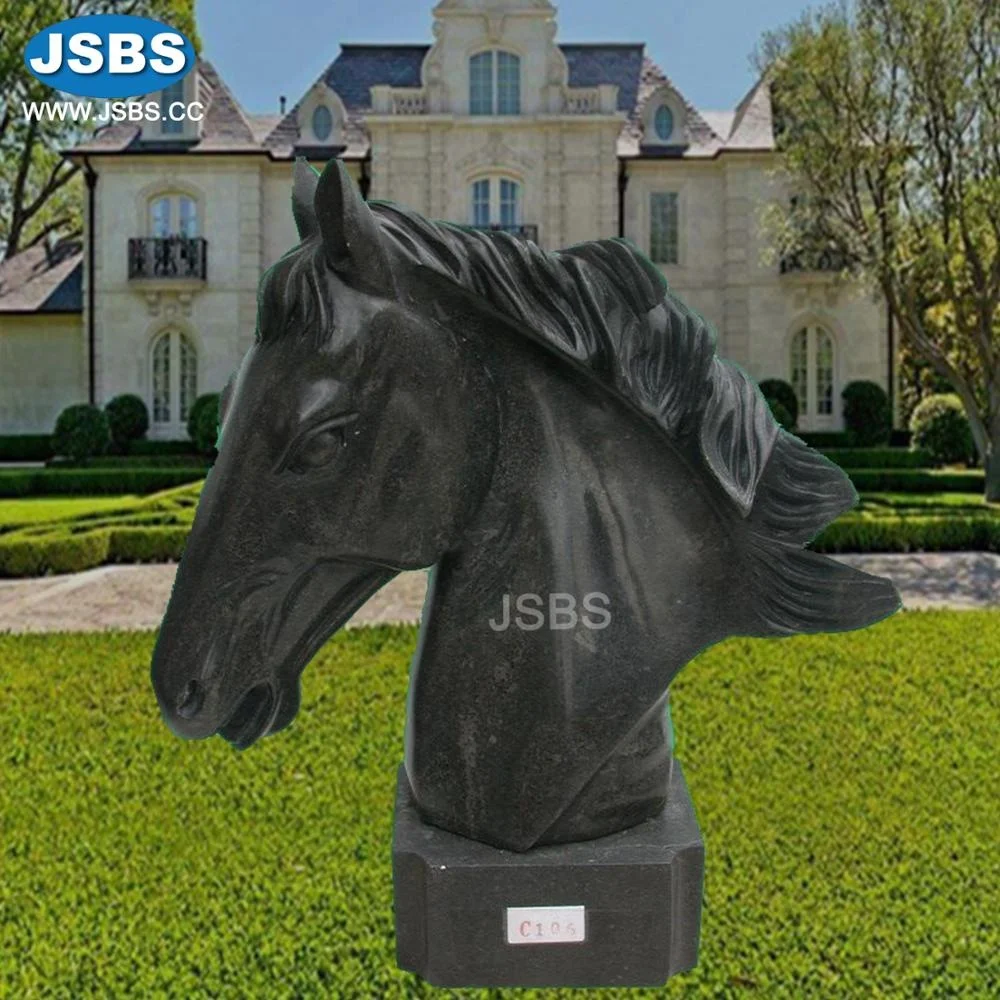 Outdoor Chinese Large Antique Marble Horse Sculpture