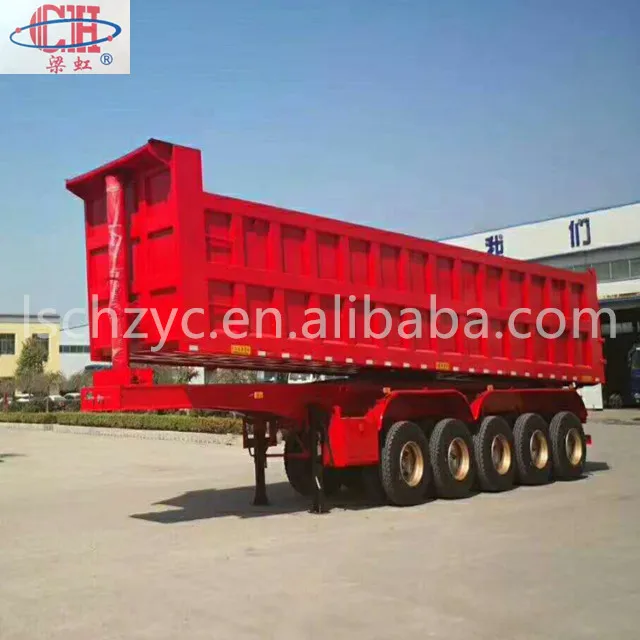Jining Lianghong карточный прицеп 5 осей Самосвал полуприцеп самосвал на продажу
