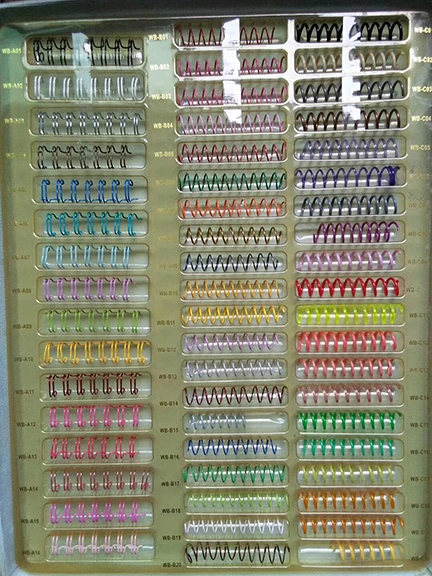 11.8 inches plastic ring binder clip, 20/26/30 hole ring plastic binder mechanism