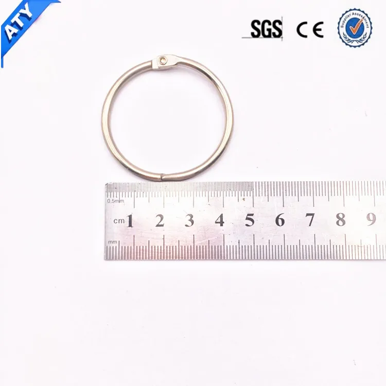 Metal Loose Leaf Book Rings Blinder Clip