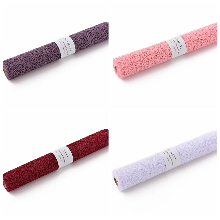 wholesale deco poly flower wrapping mesh