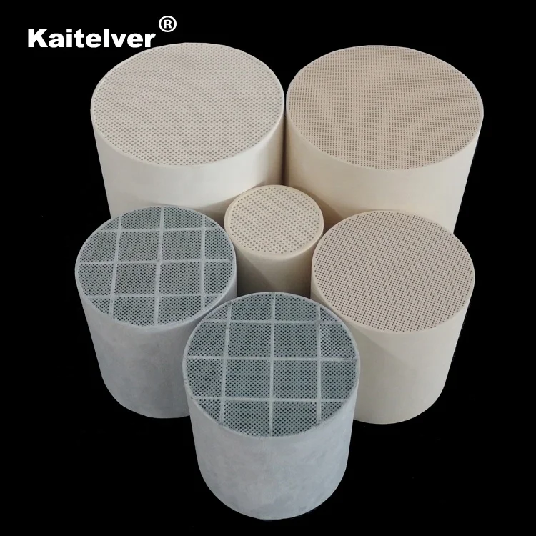 Cordierite honeycomb ceramic substrate Sic/cordierite based diesel engine smoke particulate filter DPF