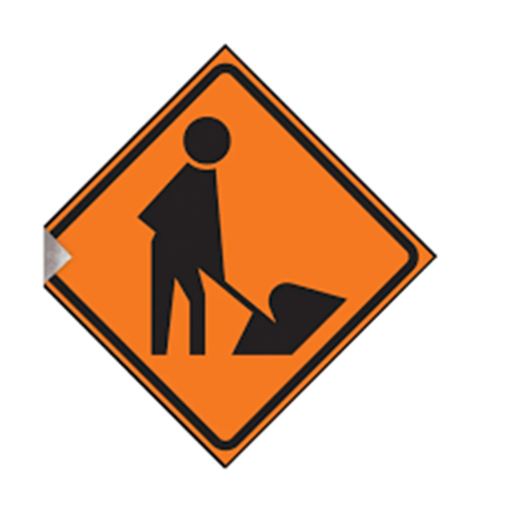 Customized Size And Logo Roll Up Sign Roll up banner signs Roll Up Reflective Sheeting Temporary Roll Up Work Sign for Warning