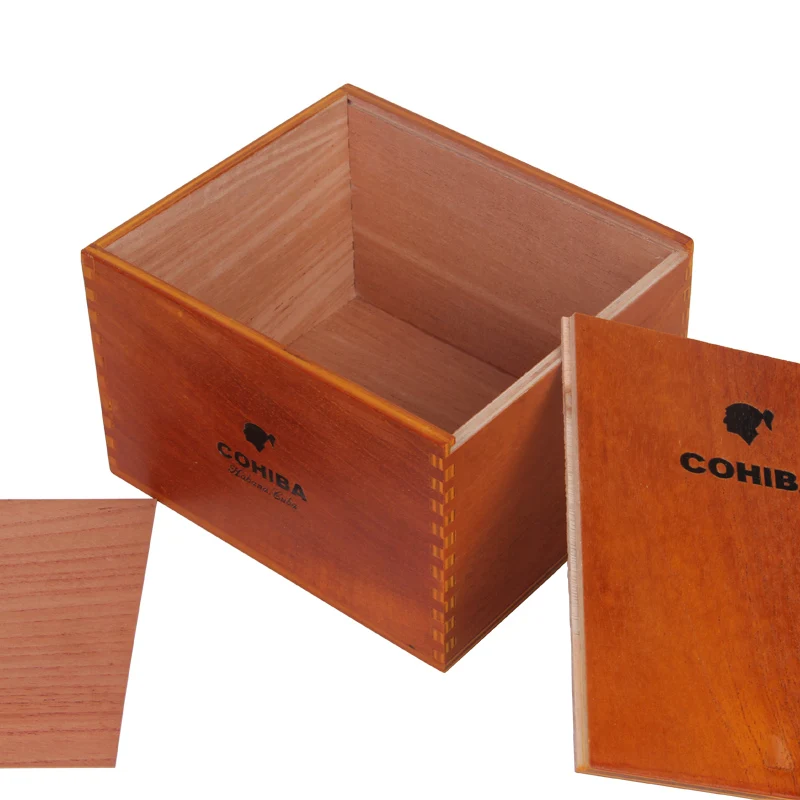 
 Лидер продаж, скользящая крышка Harwoo, корпус из твердой древесины для сигар cohiba, хьюмидор для 25 сигар, упаковка в наличии  