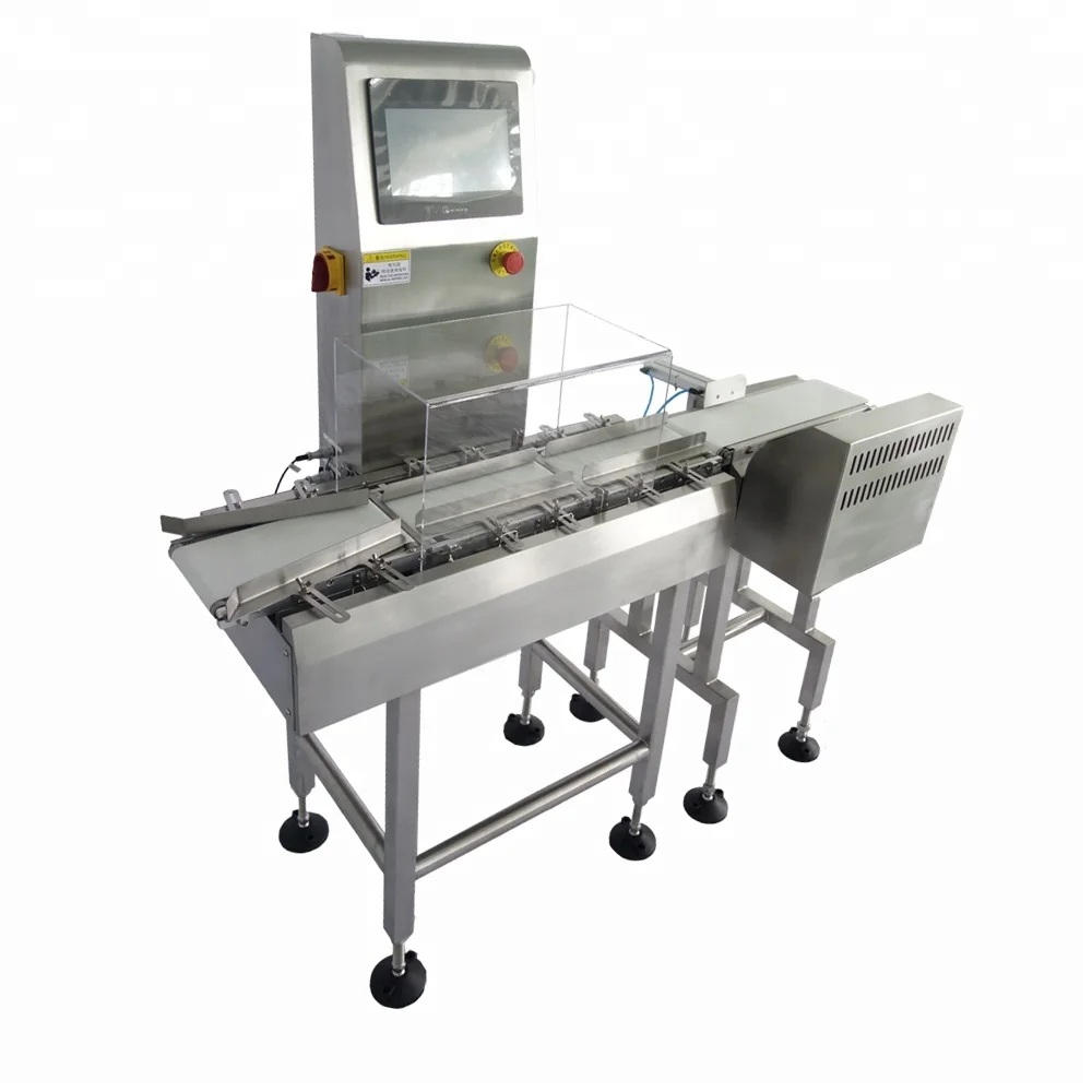 Высокая точность rs232 ленточный конвейер Вес Проверки weigher с толкая отклонить системы