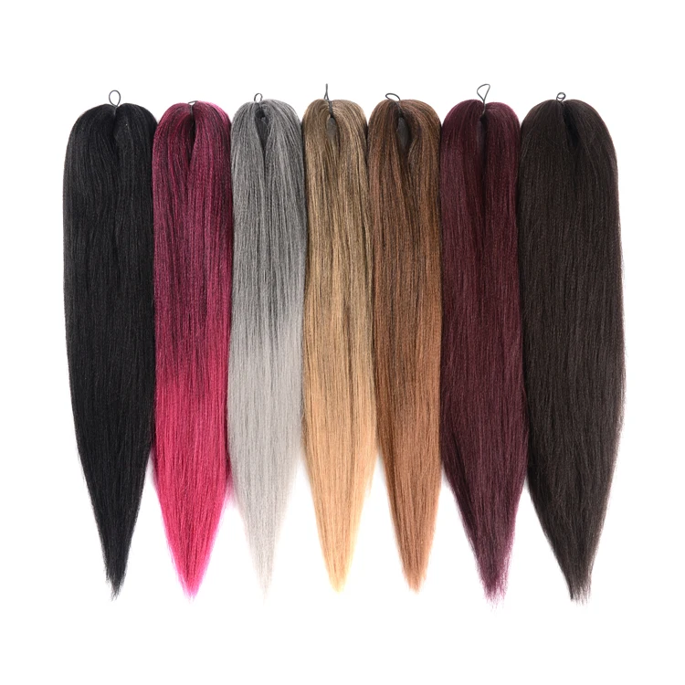 
Pre-stretched Braiding Hair 16~30 inch Professional Free Hot Water Setting Synthetic Braiding Hair Extension 
