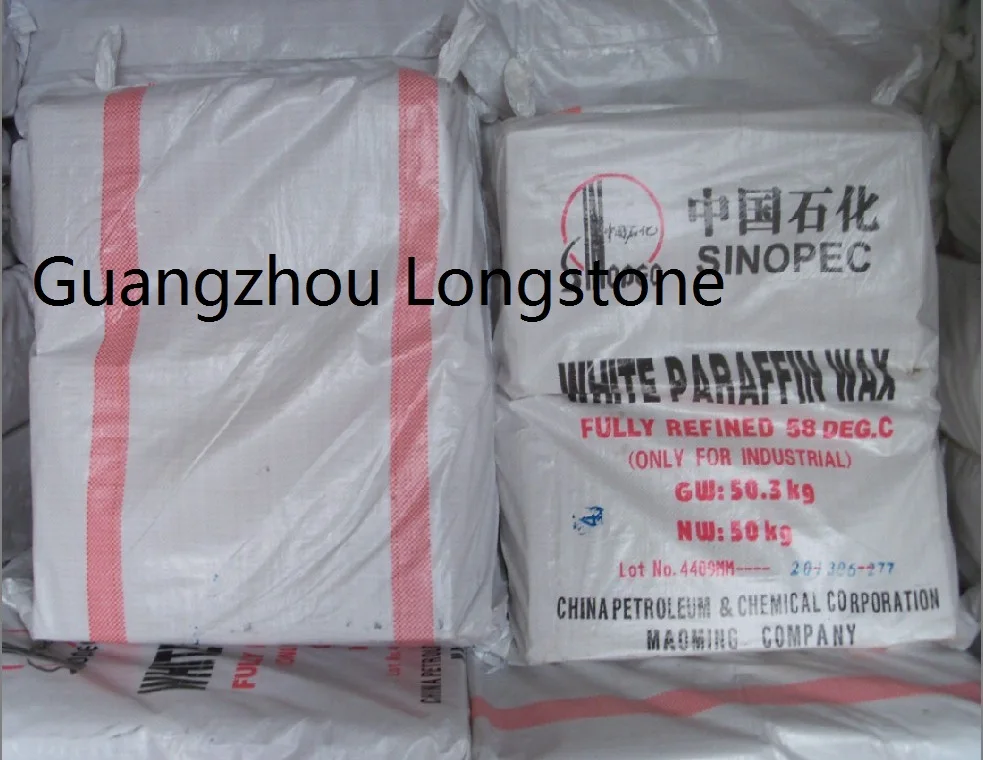Fully Refined Paraffin Wax 58-60Deg.C/Sinopec Maoming Nanhai Brand,candle wax,match