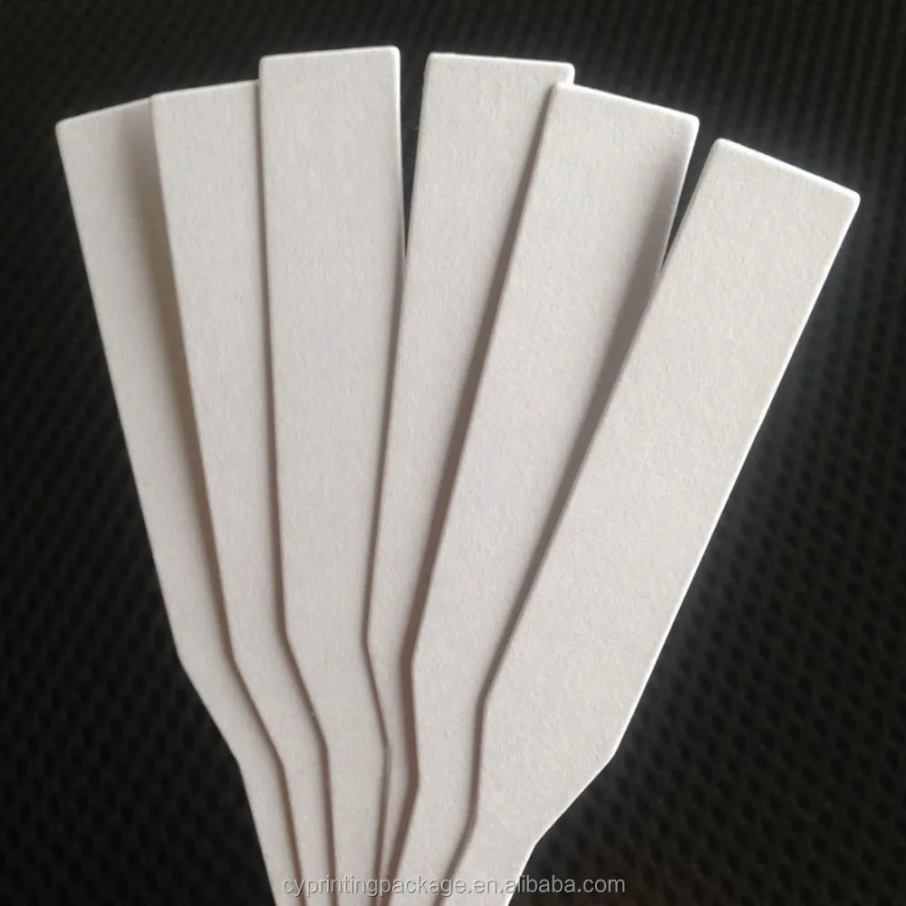 Hot sale paddle shape paper  perfume tester blotter famous perfume scent tester