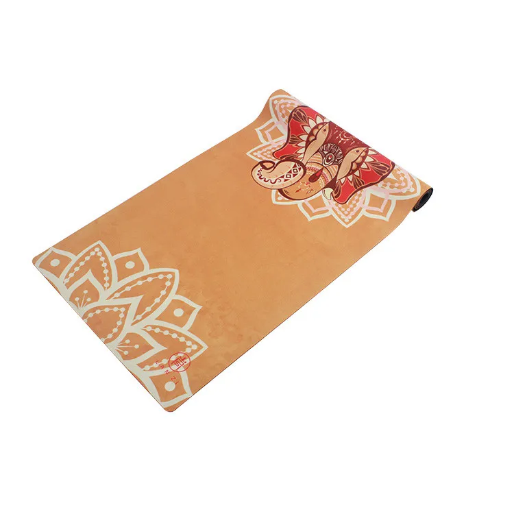 
Indian style natural rubber art digital print elephant yoga mat 
