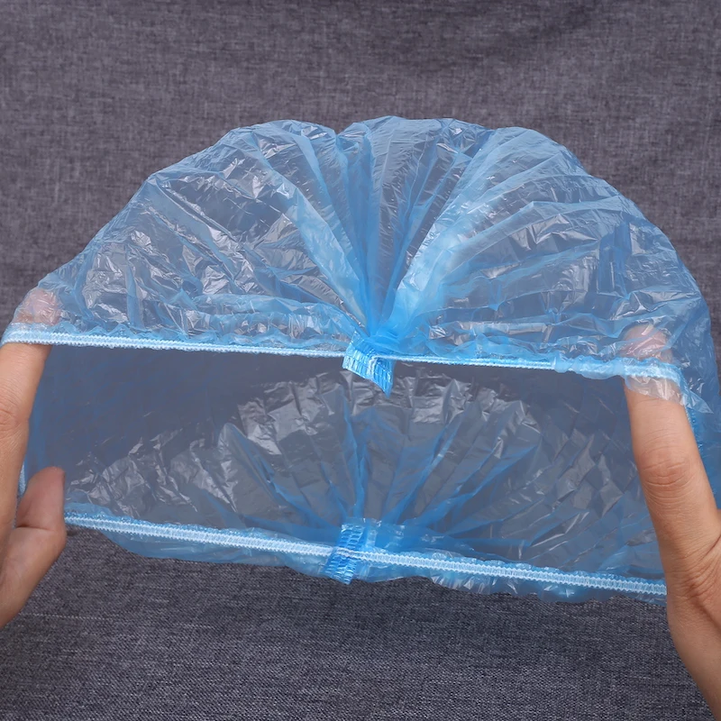 
cheap plastic material disposable shower cap for children ladies baby 