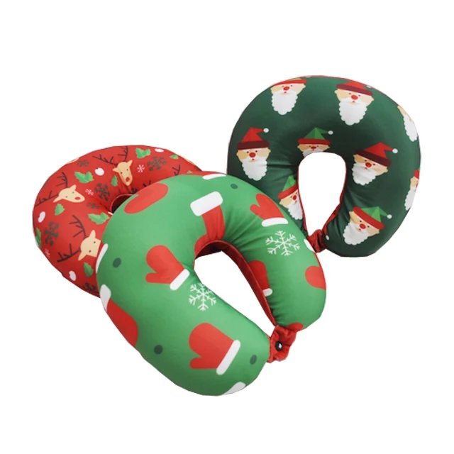 Китайские Оптовые рождественские серии удобные u-образные подушки