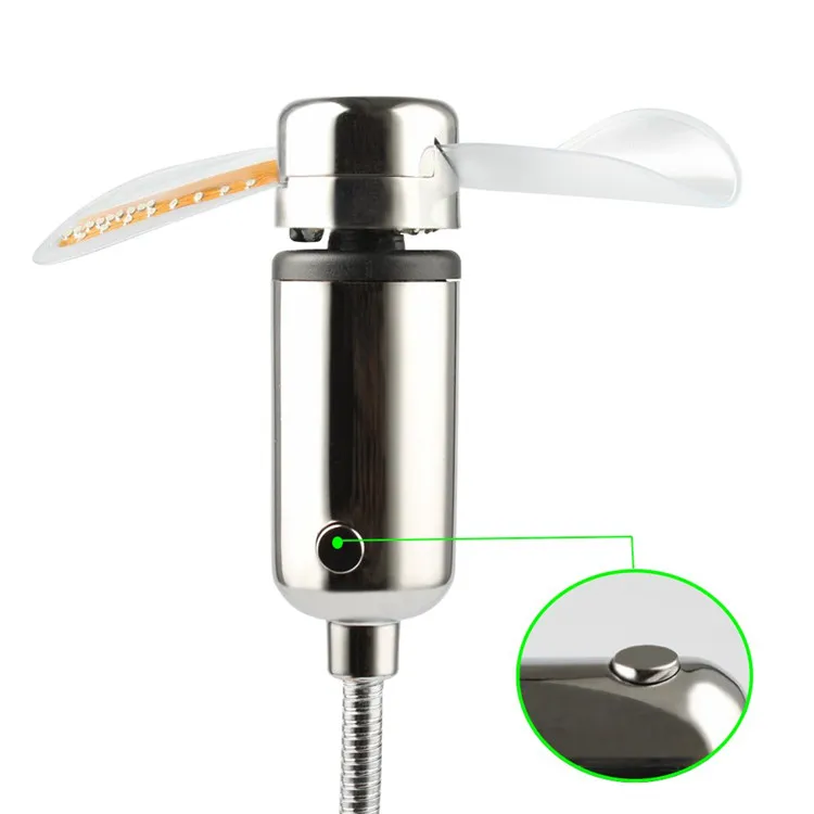 China wholesale cheap propeller usb fan led clock