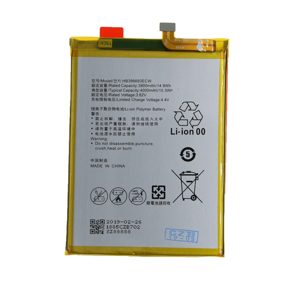 100% Original Li-ion Polyer Rechargeable Mobile Phone HB436178EBW Battery for MateS for Huawei Mate S Replacement