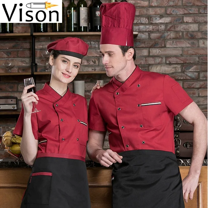 100% Cotton Chef Uniform Color Acrylic Bathtub Apron Bar Waiter Bali 5 Star Hotel Staff Uniform Apron Manufacturer White Kitchen