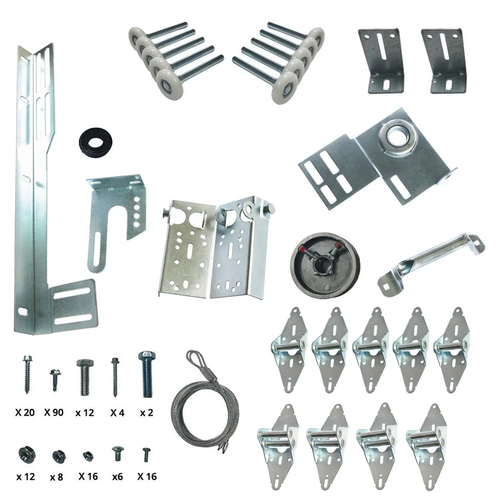Usa Fittings Metal Germany Garage Remote Accessories Parts Sectional Sliding Industrial Garage Doors Hardware Kit Track