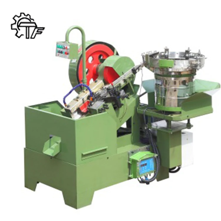 High-Speed Taiwan New Model Vibration Plate Type Thread Rolling Machine For Length 80mm Screw Bolt Making