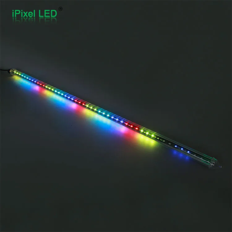 RGB full color two side view DMX512 LED meteor Tube