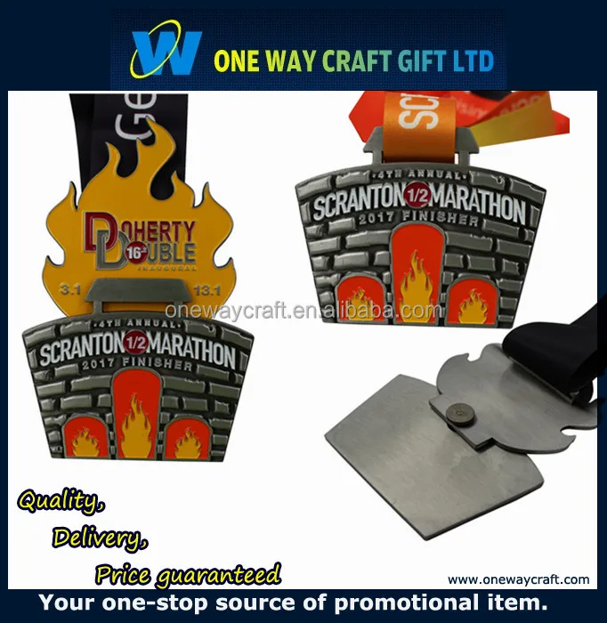 2017 Акция 3D анти-никель медаль цинковый сплав металла медаль с лентой