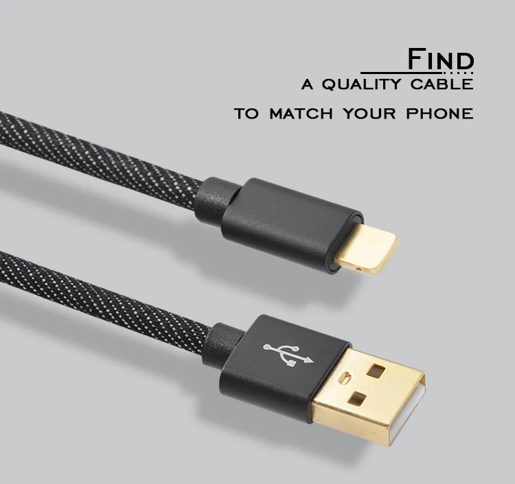 Veaqee Manufacturer Braided 2A Micro USB Phone Charging Cable for Iphone