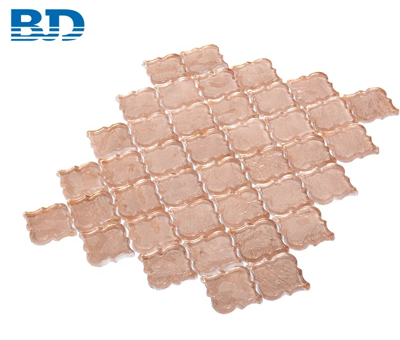 Wholesale Arabesque Style Copper Lantern Mosaic Tile Glass
