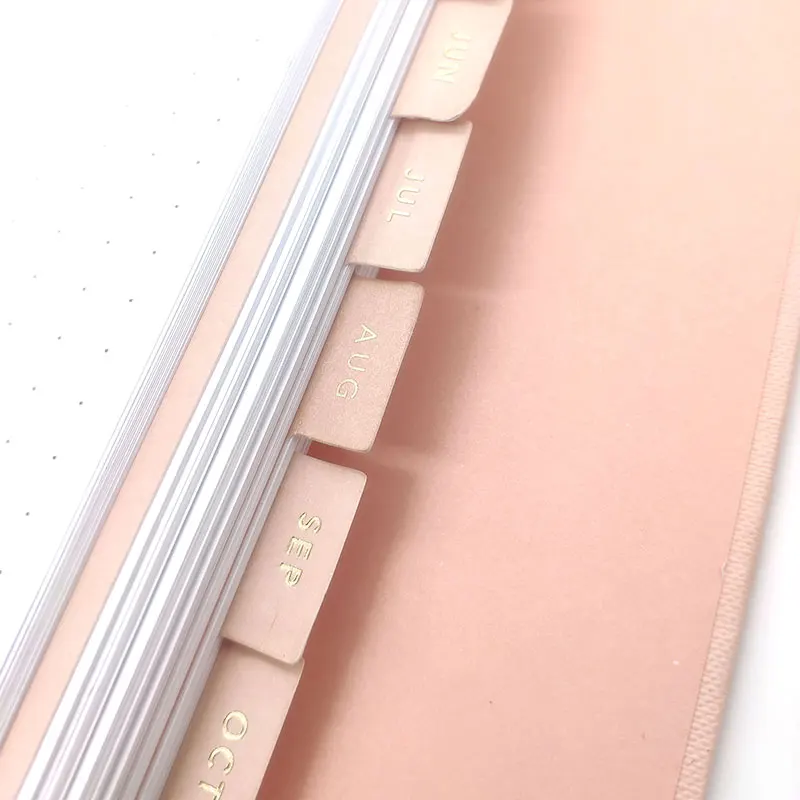 2021Custom Printing Paper Ring Binder Weekly Monthly Planner Organizer