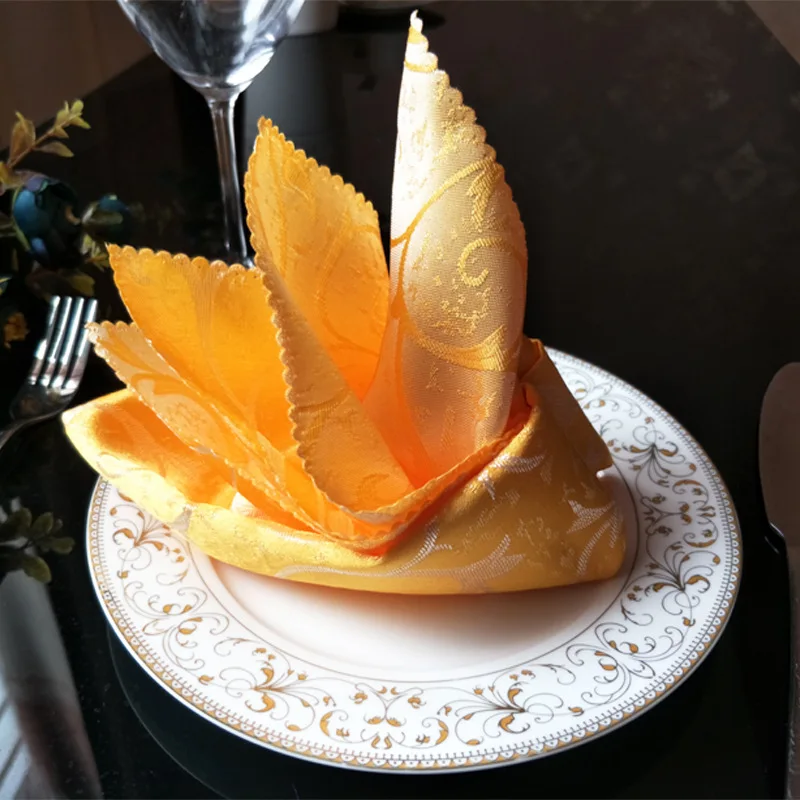 Tco-friendly Wholesale 100% Polyester Wedding Party Dinner Recycled Napkins