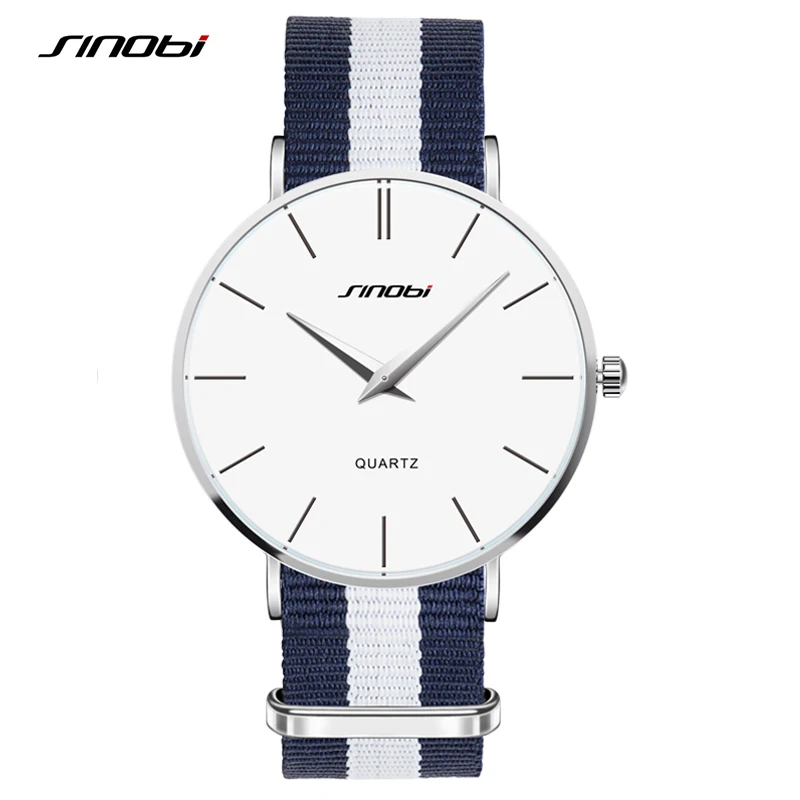 SINOBI Mens Watch Top Brand Luxury Ultra Thin Fashion Watches Quartz Wristwatches Waterproof Relogio Masculino Reloj Hombre