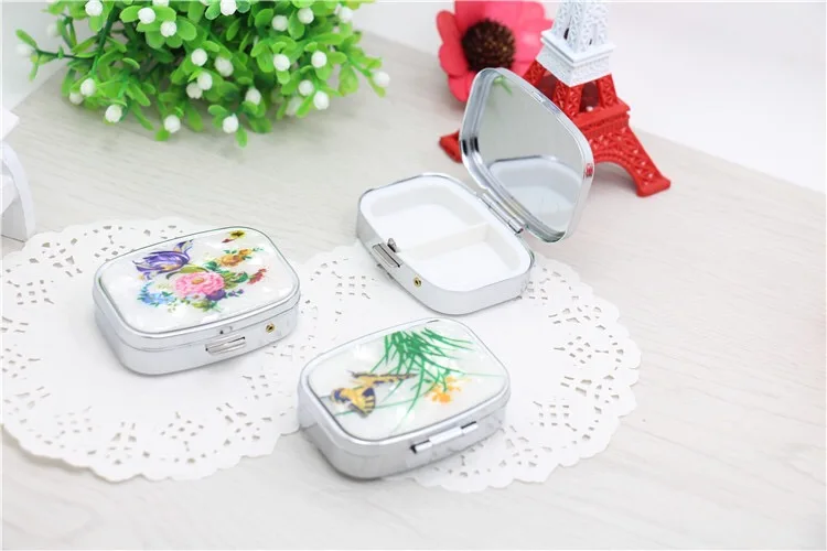 Портативный таблетки металла хранения разного рода дисков коробка может сделать изготовленный на заказ логотип