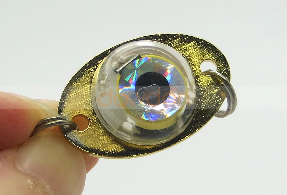 5 Colors Mini Fishing Light Small Illuminating 3 cm LED Deep Drop Underwater Eye Shape Fishing Squid Fishing bait