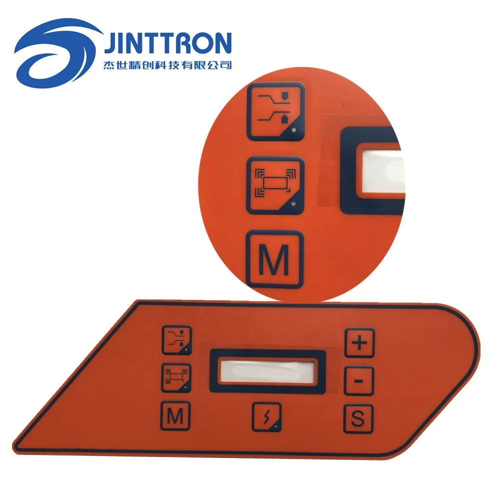 Custom Dustproof Waterproof Gasket PET PC PVC Membrane switch Matrix Tactile Built-in button LED  Keyboard China Suppliers