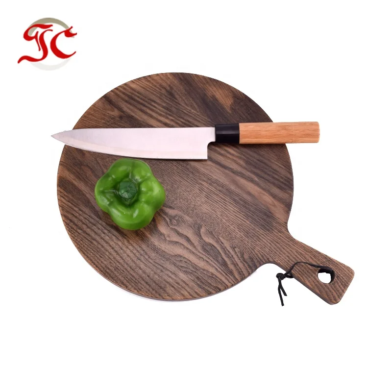 High Quality Food Grade Round Size Ash Wood Cutting Board