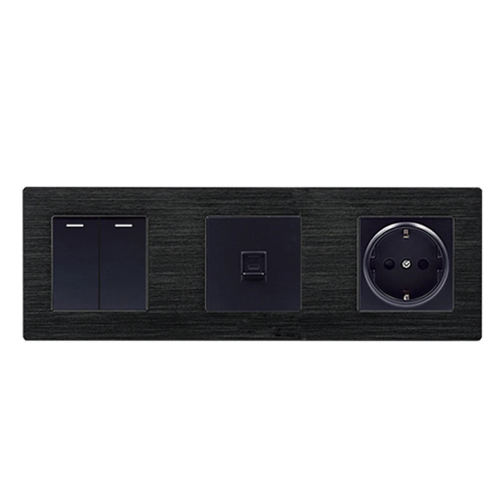 Многофункциональная электрическая настенная розетка для телефона и компьютера 16 А