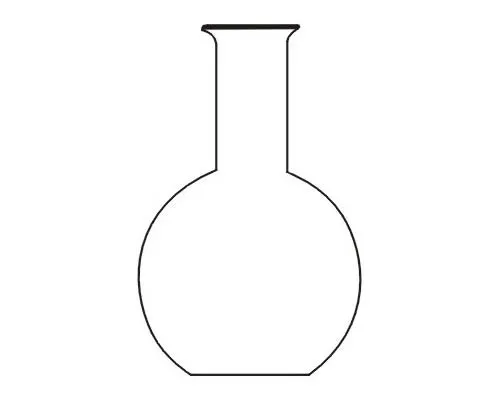 Плоский низ перегонная колба