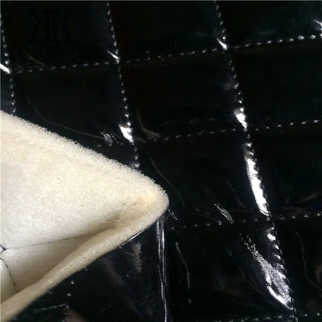 sponge foam wadding laminated quilted vinyl upholstery fabric