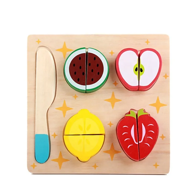 kids house kitchen pretend play vegetable fruit cutting toy